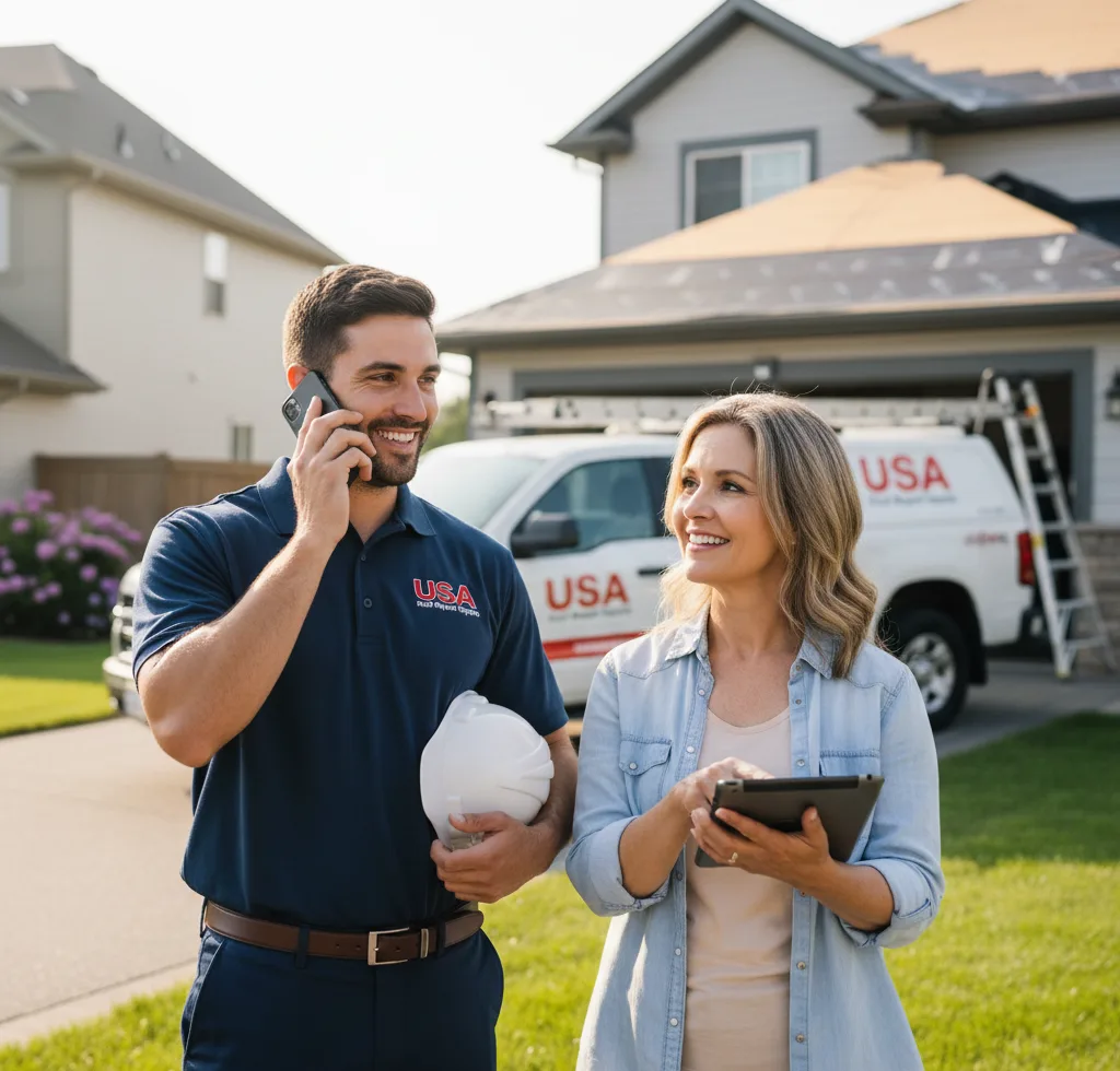 USA Roof Repair Experts customer support in Breese